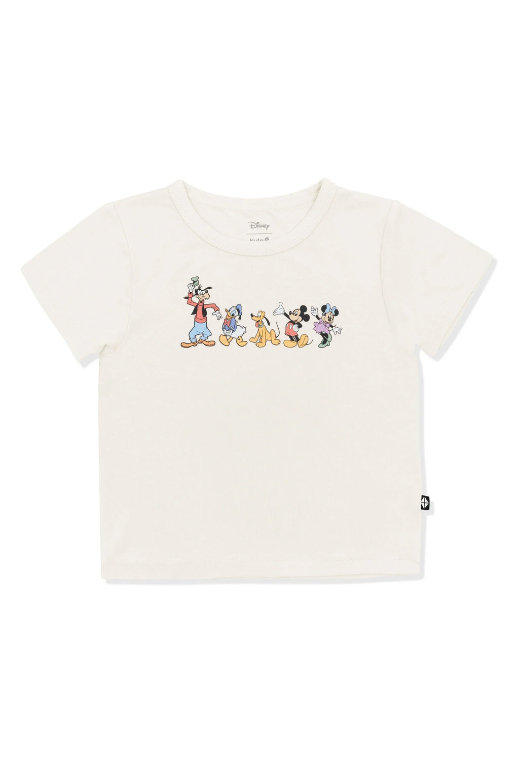 Toddler Basic Tee in Mickey and Friends on Ecru