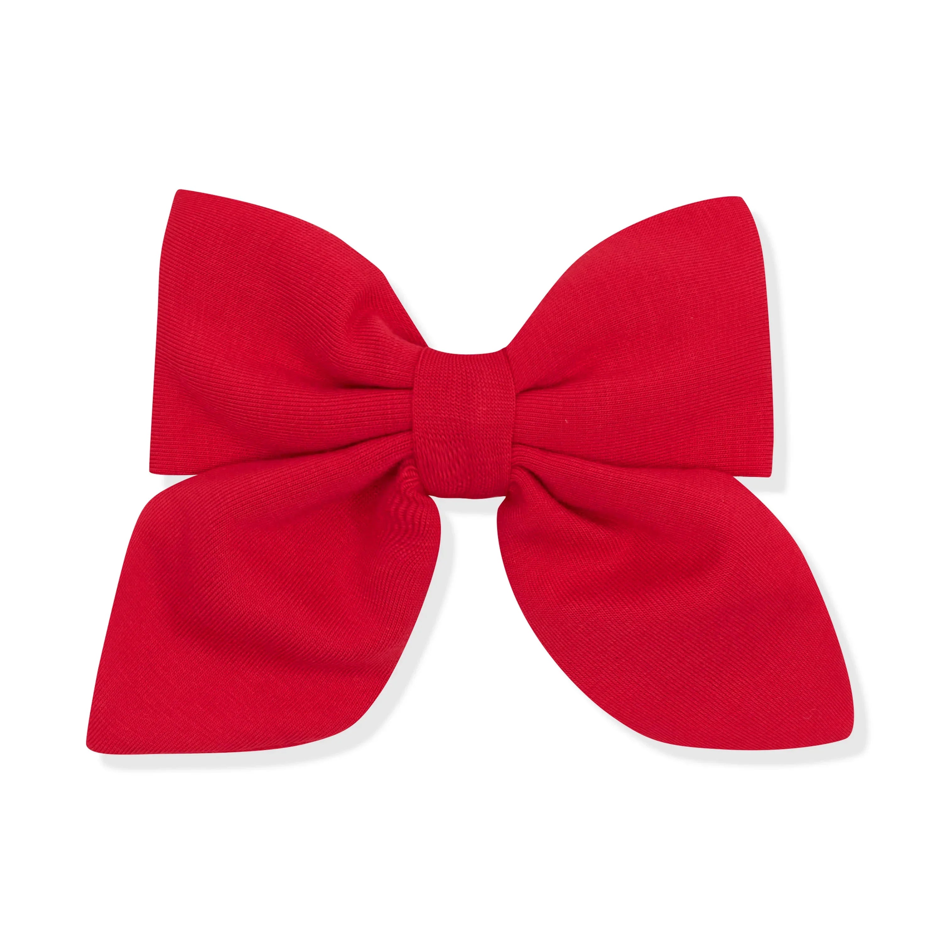 Medium Alligator Clip Bow in Cardinal Secondary image