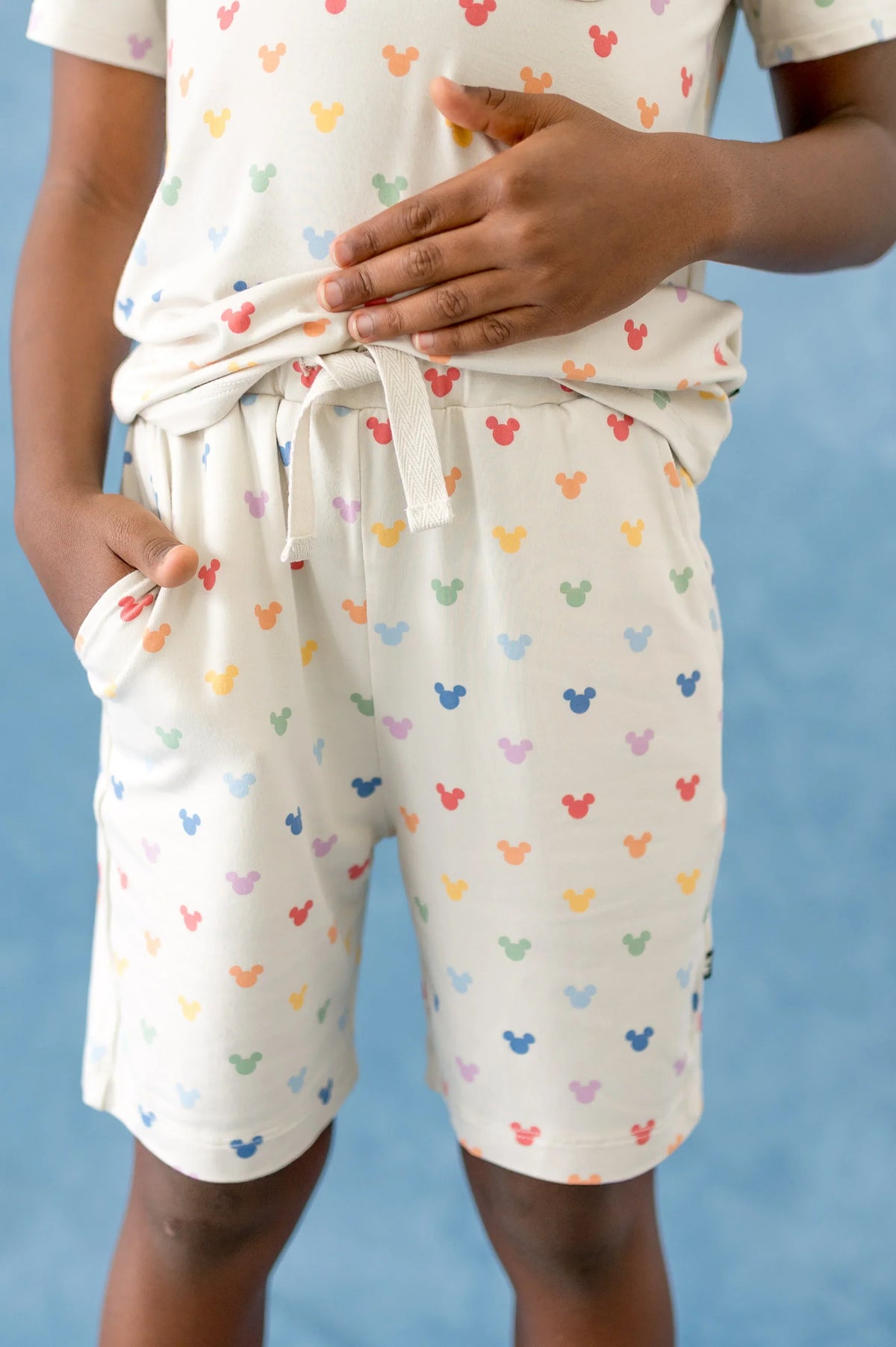 Drawstring Short in Pastel Mickey Mouse Main image