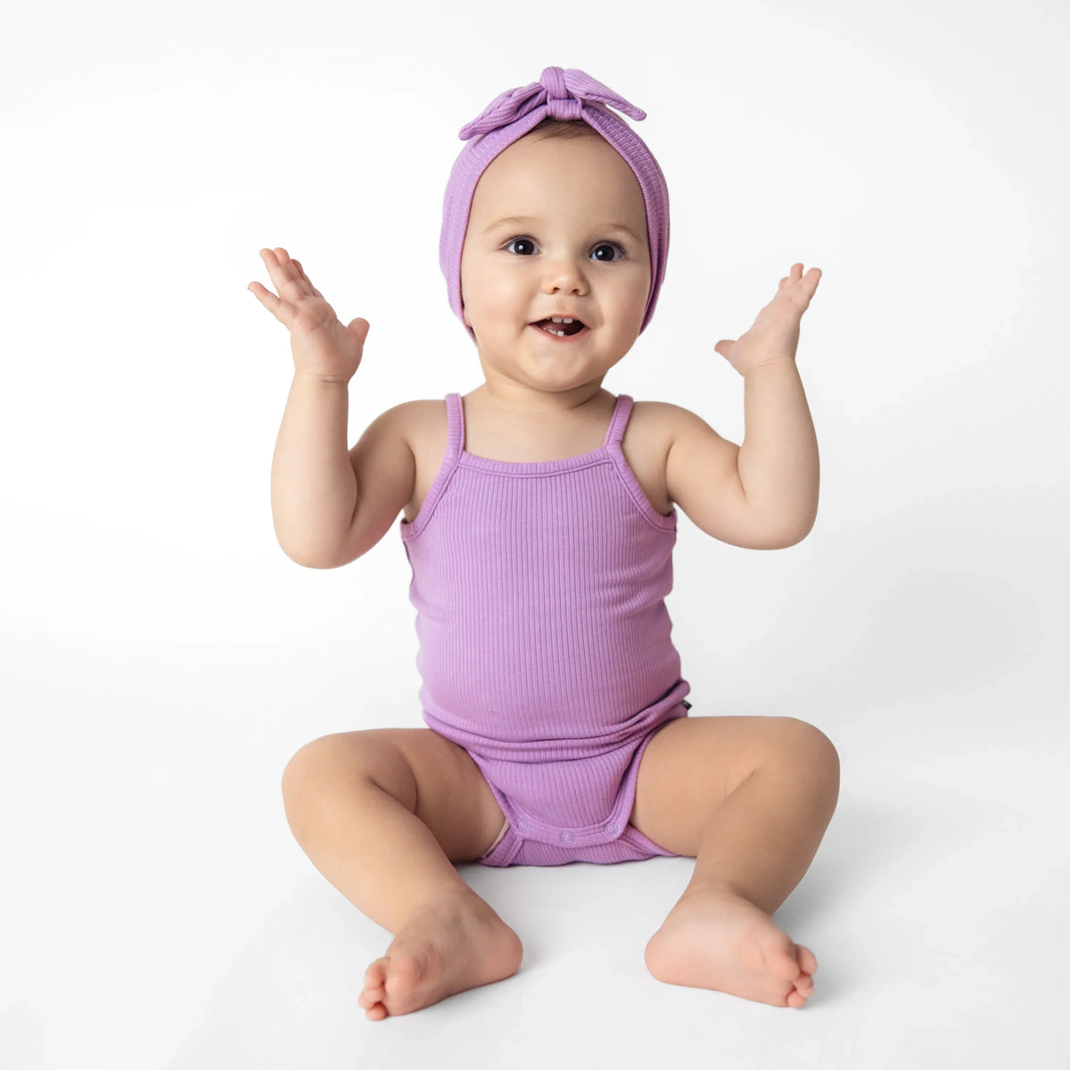 Ribbed Spaghetti Strap Bodysuit in Poi Main image