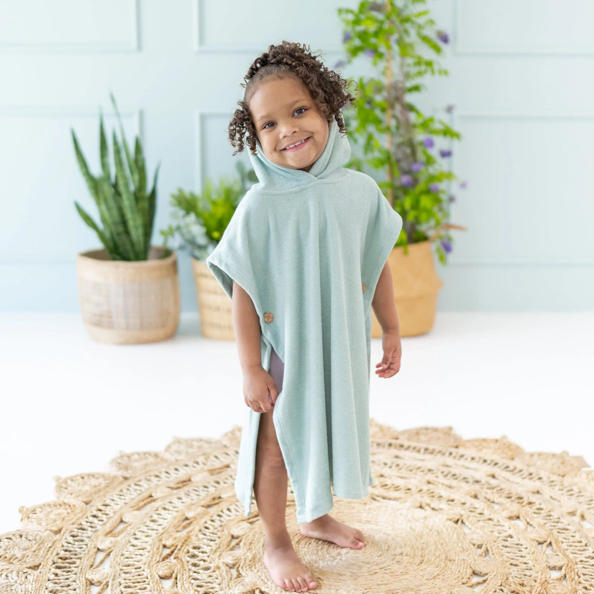 Swim Poncho in Sage Main image