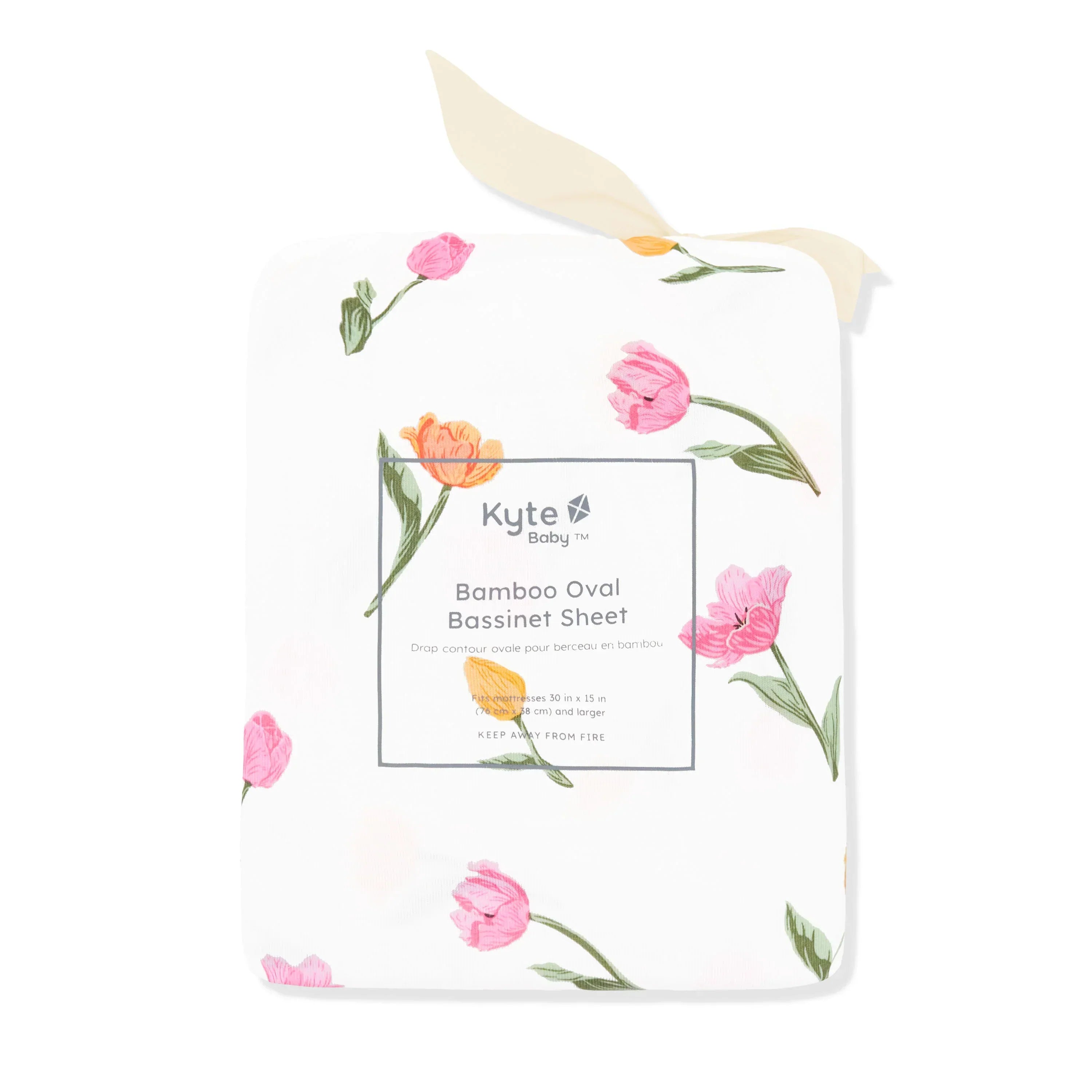 Oval Bassinet Sheet in Tulip Secondary image