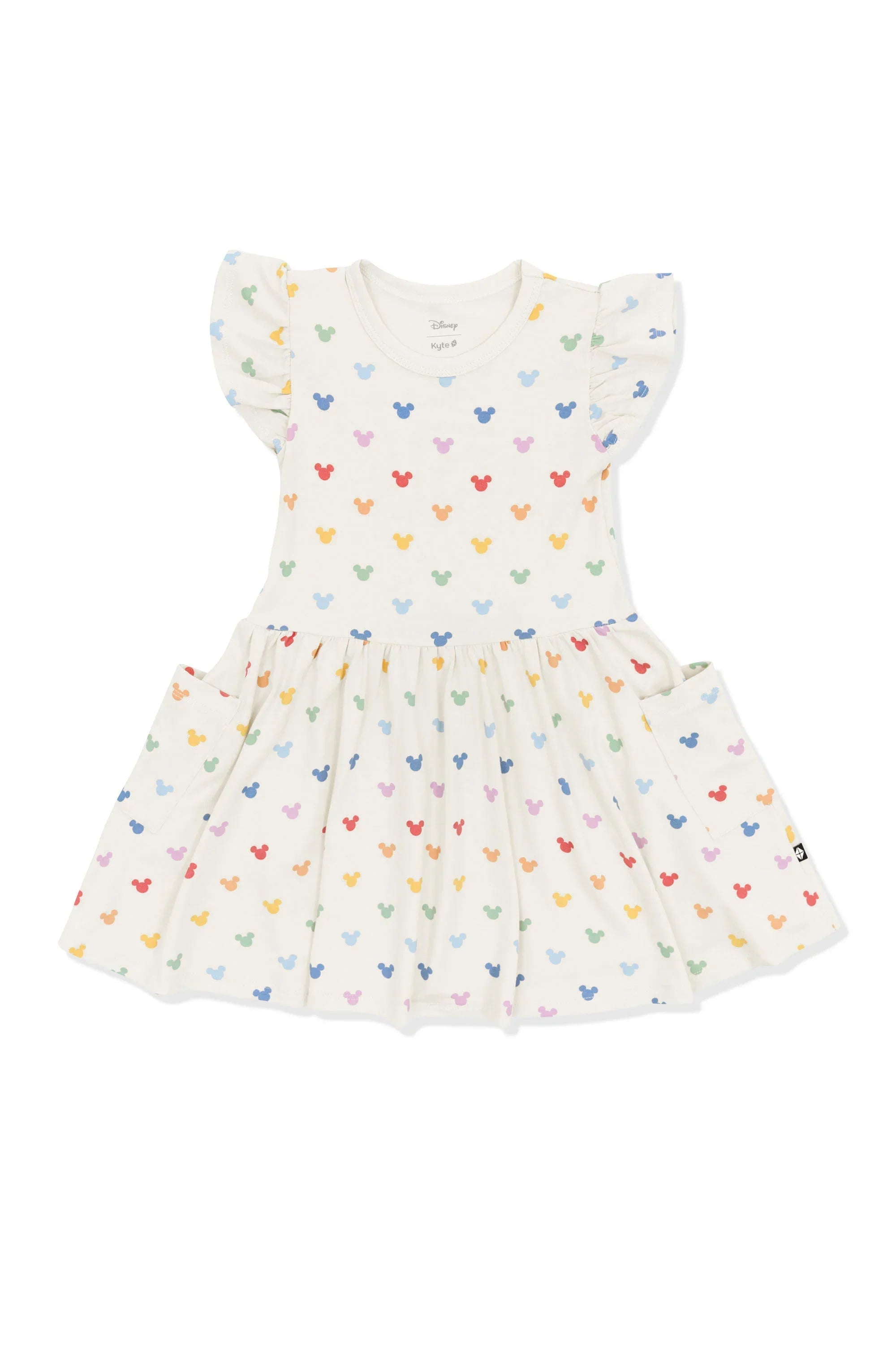 Pocket Dress in Pastel Mickey Mouse Secondary image