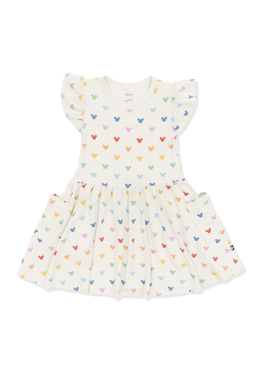 Pocket Dress in Pastel Mickey Mouse