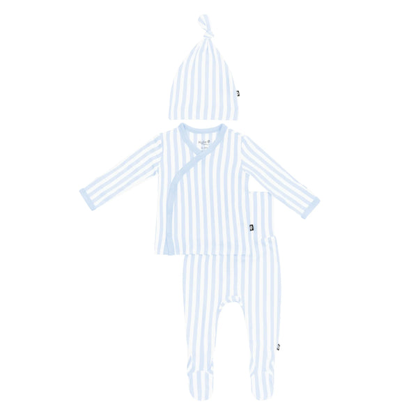 Take Me Home Set with Cap in Small Mist Stripe