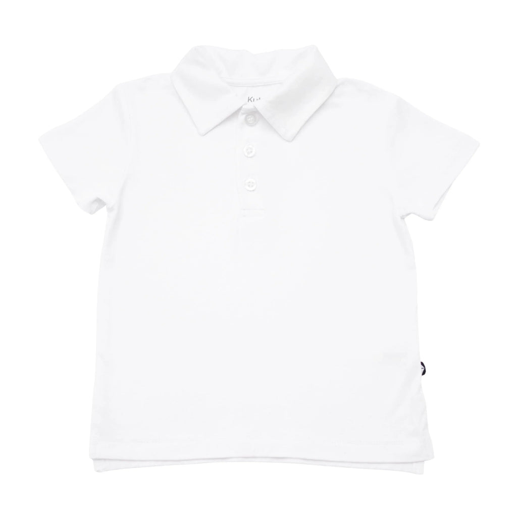 Toddler Short Sleeve Polo in Snow