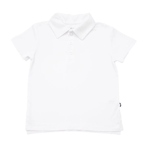 Toddler Short Sleeve Polo in Snow