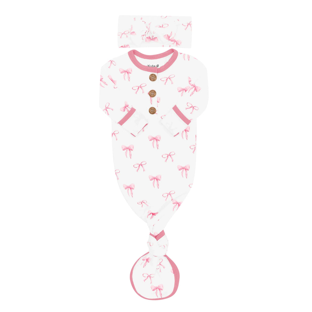 Knotted Gown with Bow Set in Bow