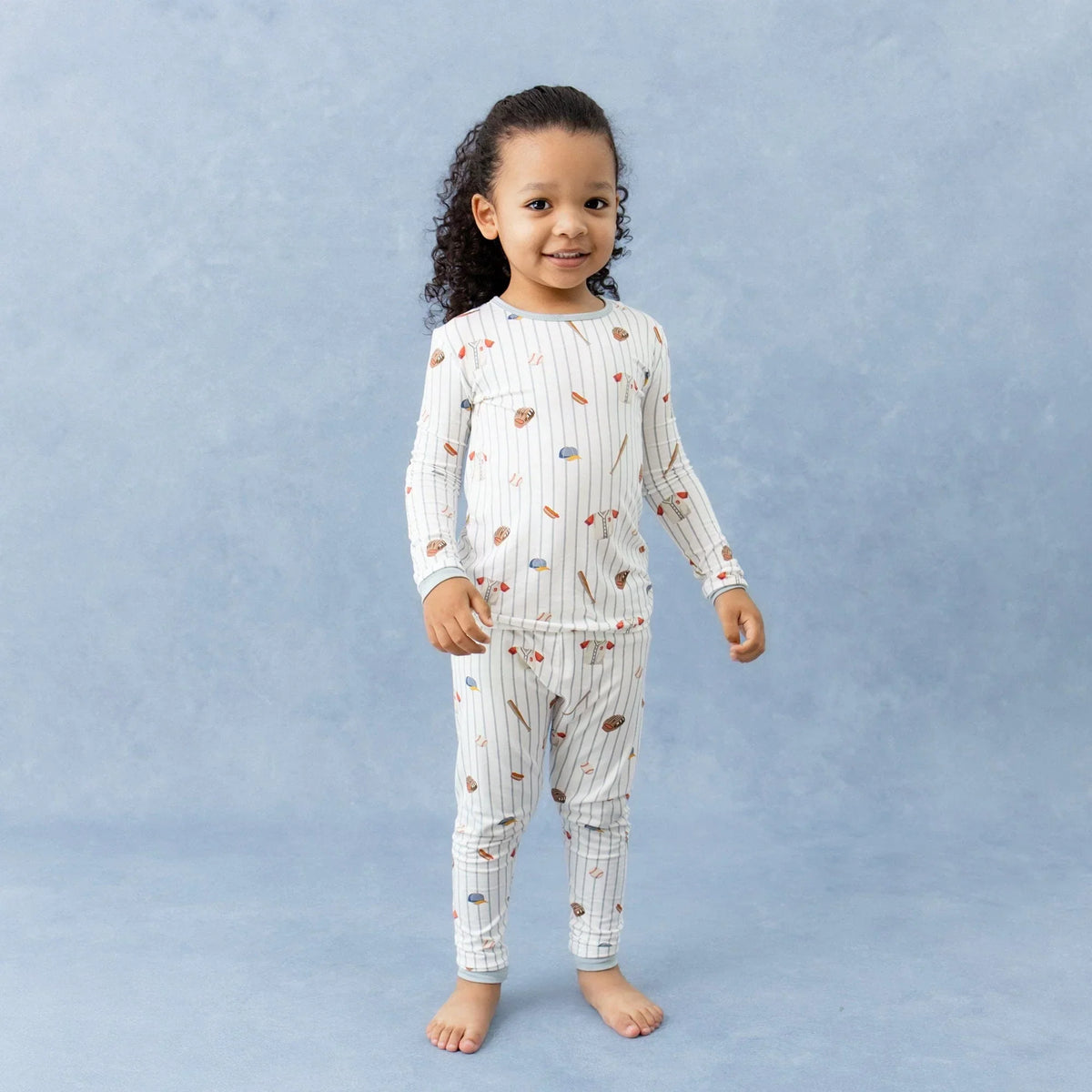 Long Sleeve Pajamas in Home Run Main image