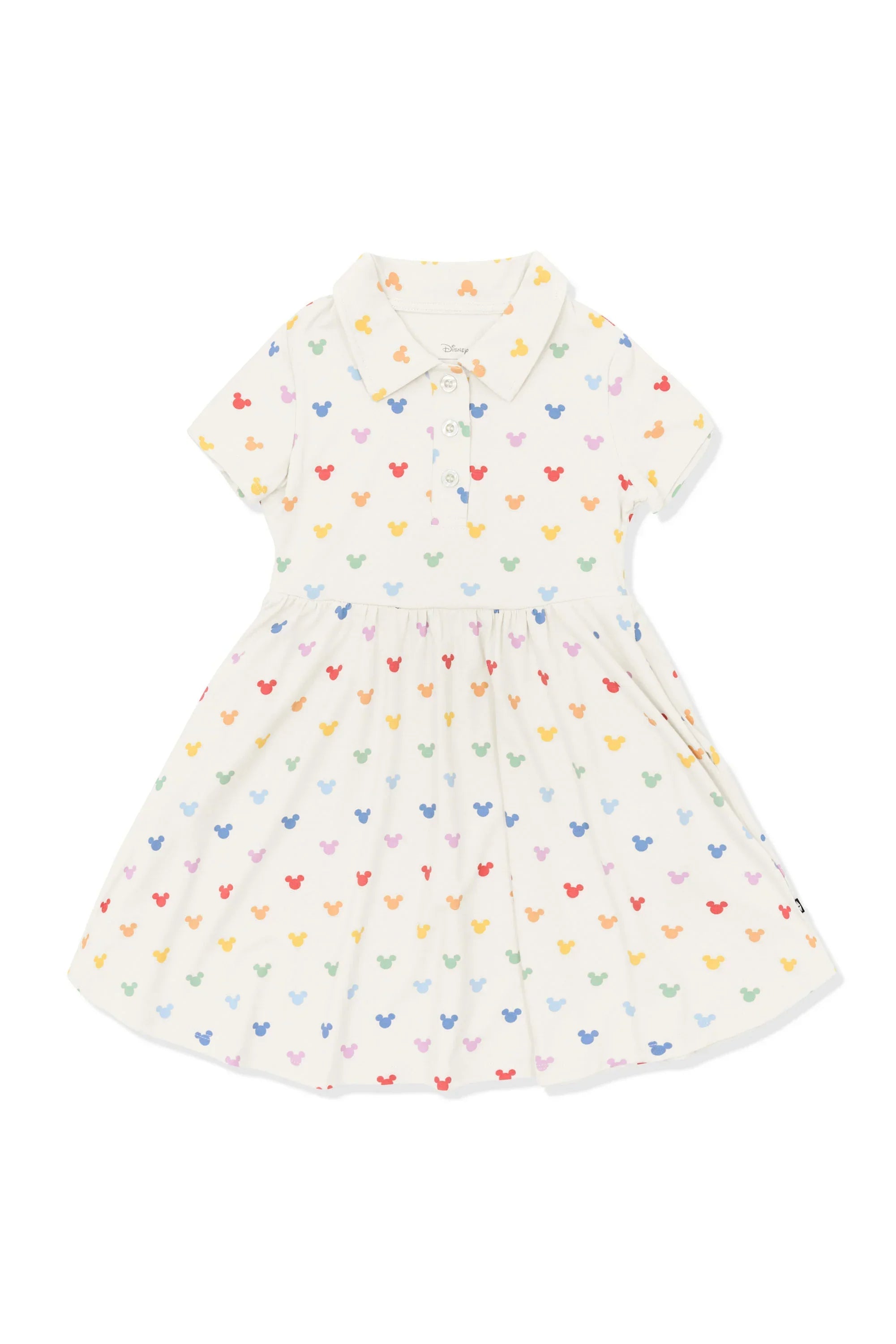 Polo Dress in Pastel Mickey Mouse Secondary image