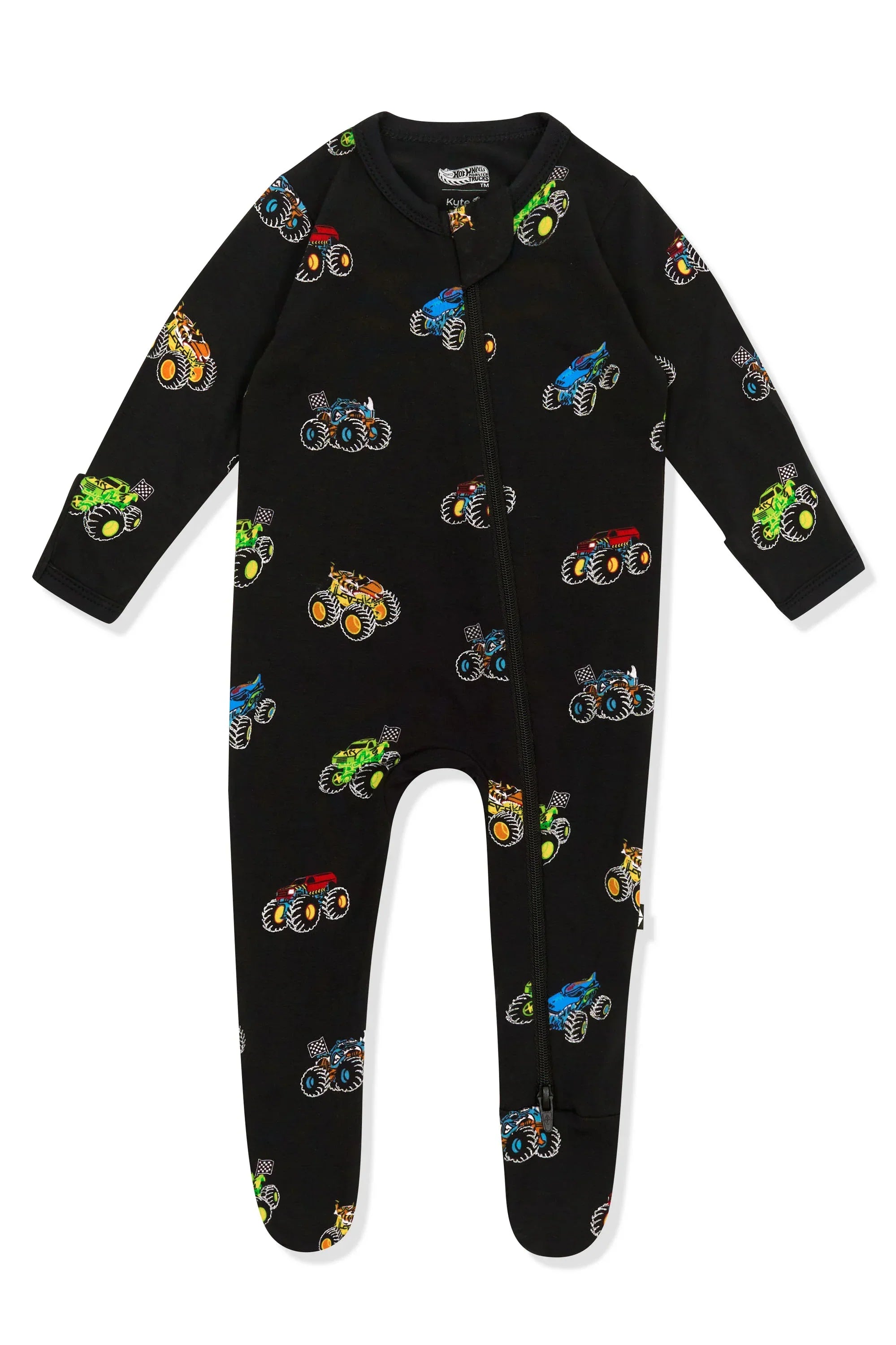 Zippered Footie in Monster Truck Secondary image