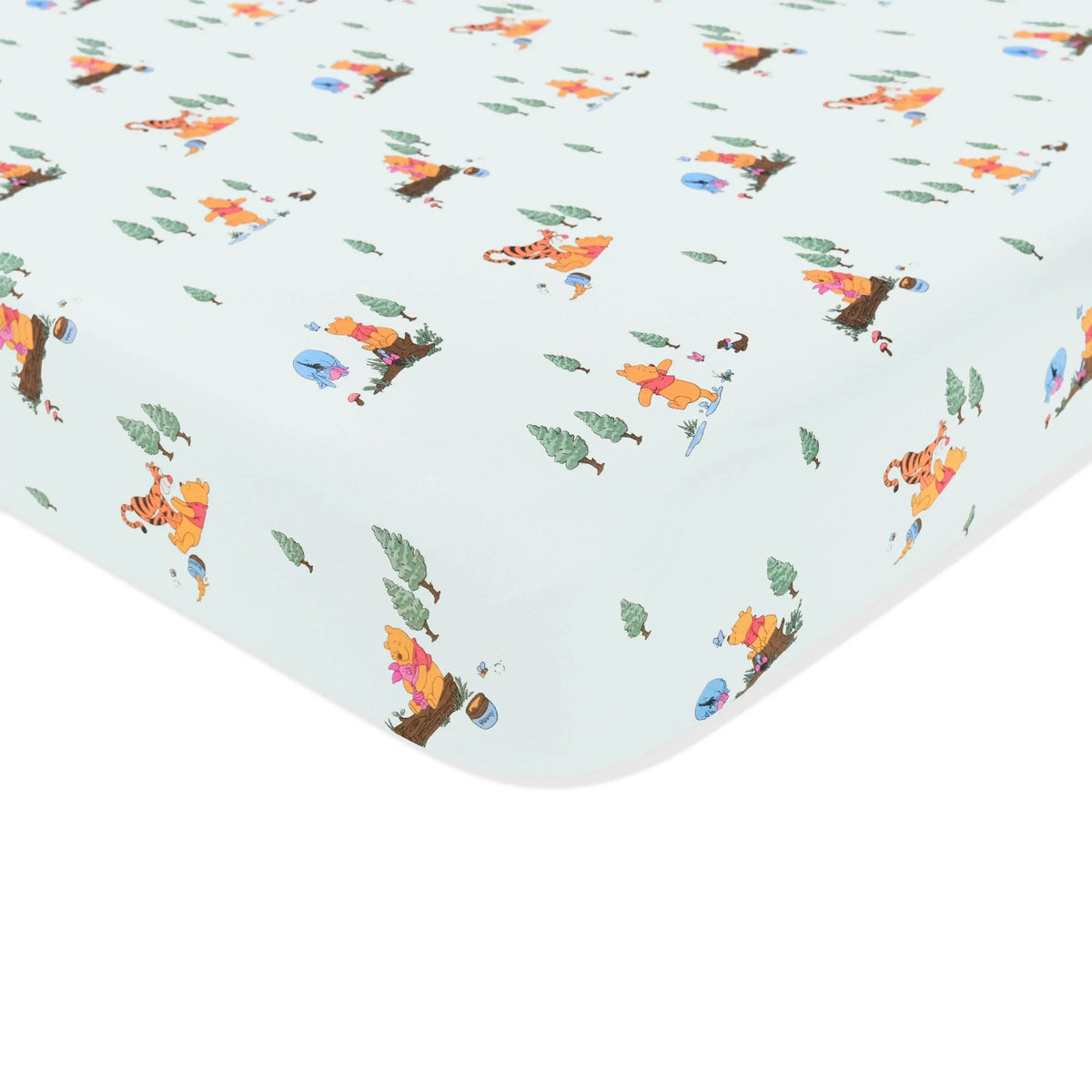 Crib Sheet in Winnie the Pooh Hundred Acre Wood Main image