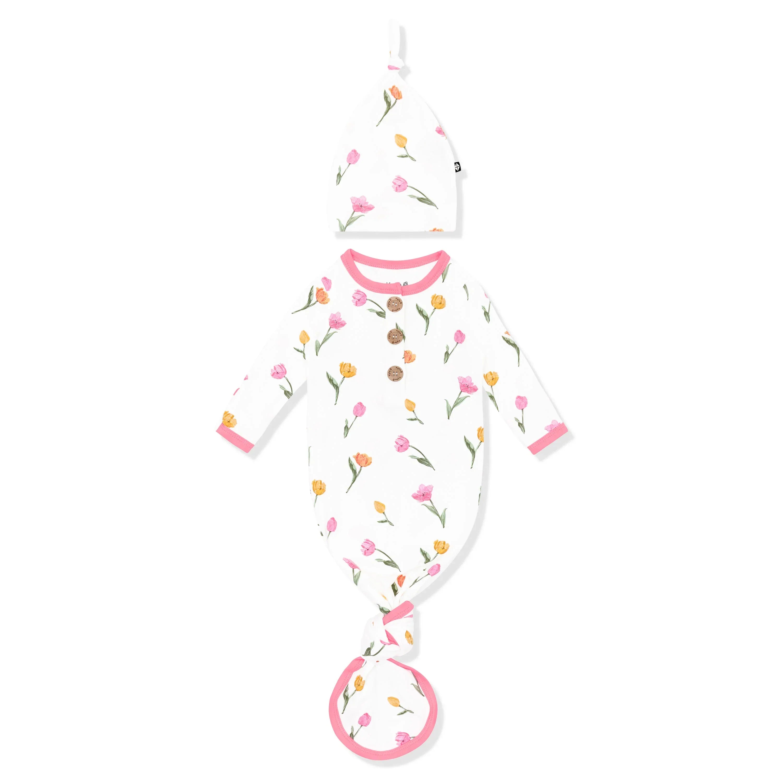 Knotted Gown with Hat Set in Tulip Secondary image