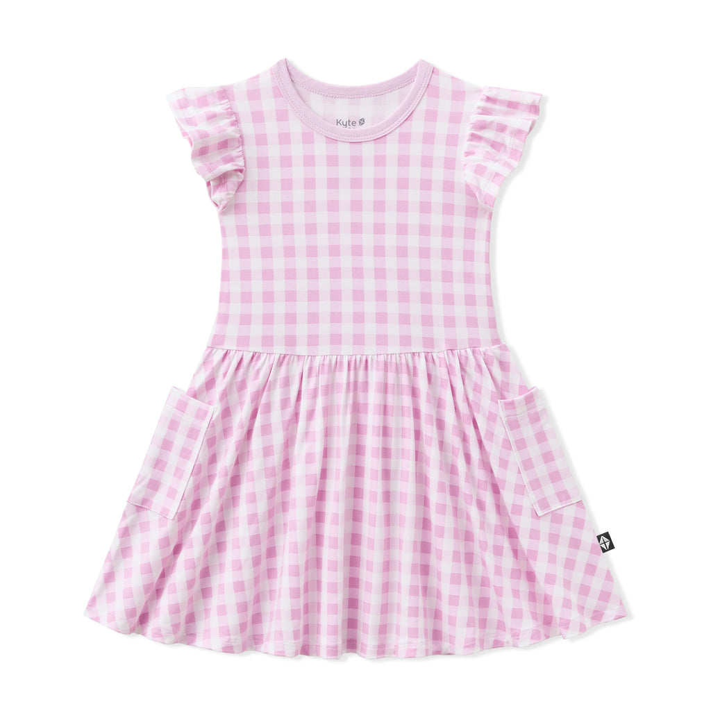 Pocket Dress in Gingham Thistle
