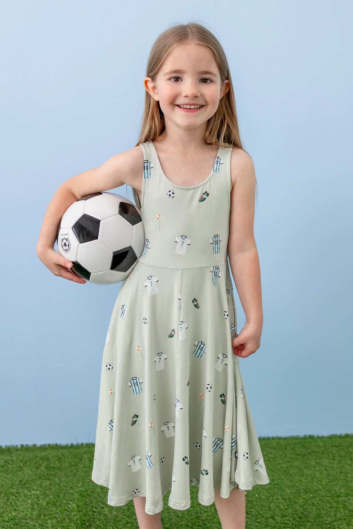Tank Twirl Dress in Soccer Main image