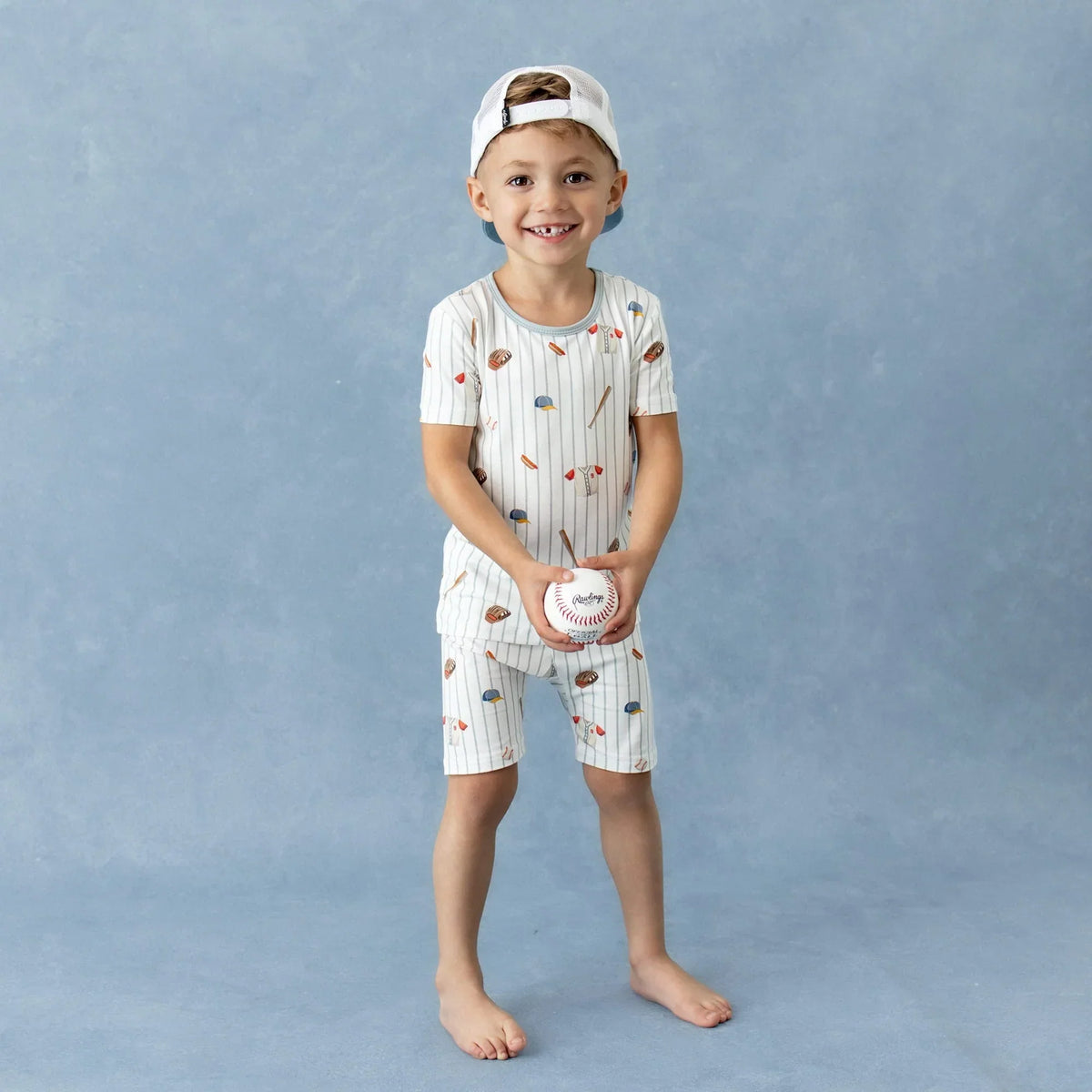 Short Sleeve Pajamas in Home Run Main image