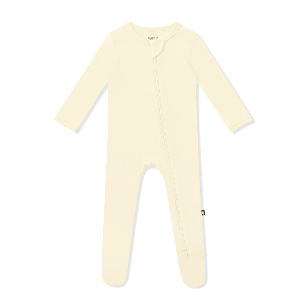 Zippered Footie in Chamomile