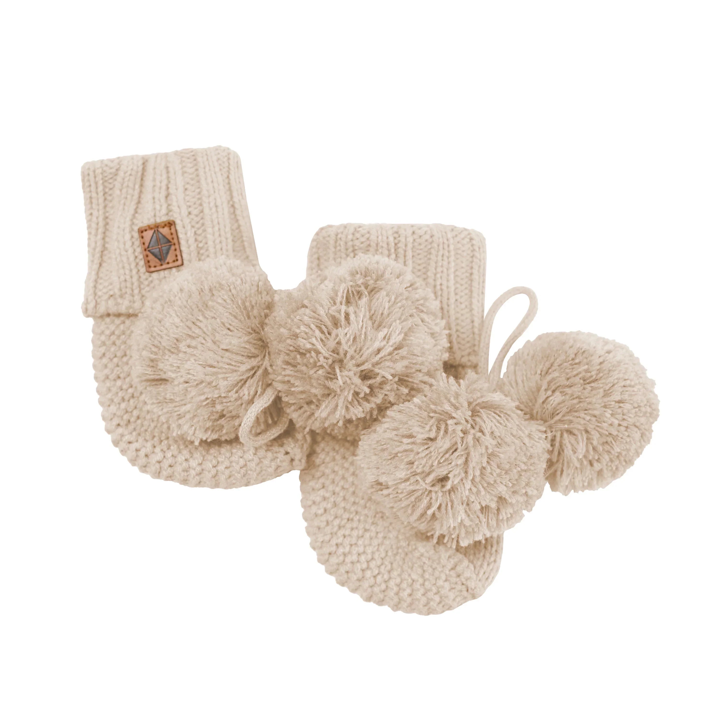 Knit Booties in Almond Secondary image