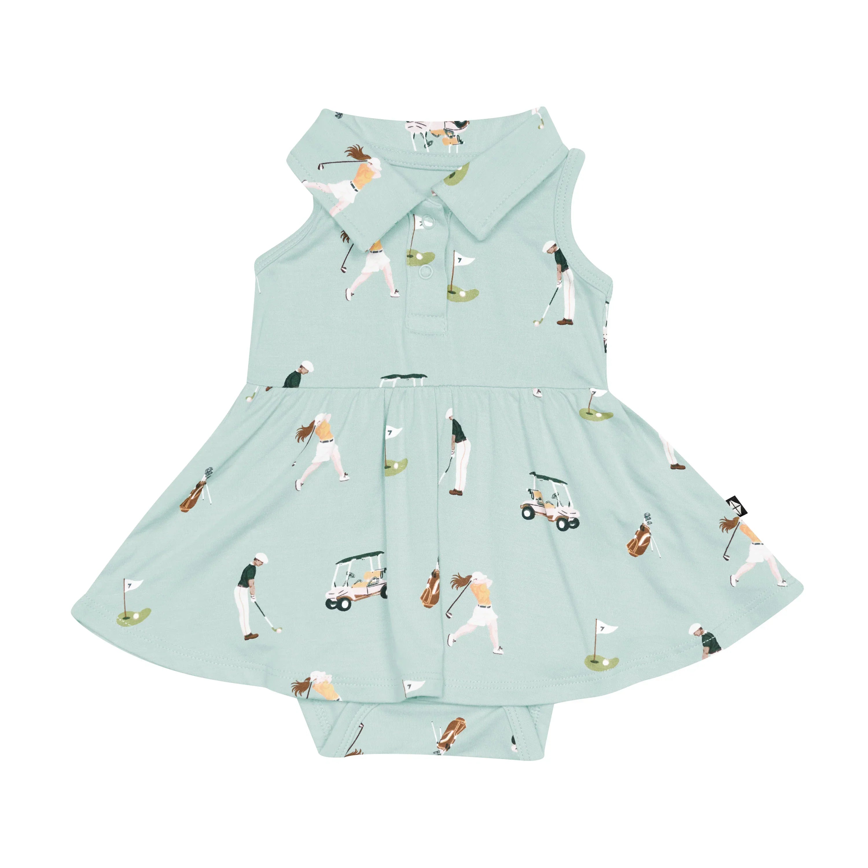 Polo Bodysuit Dress in Golf Secondary image
