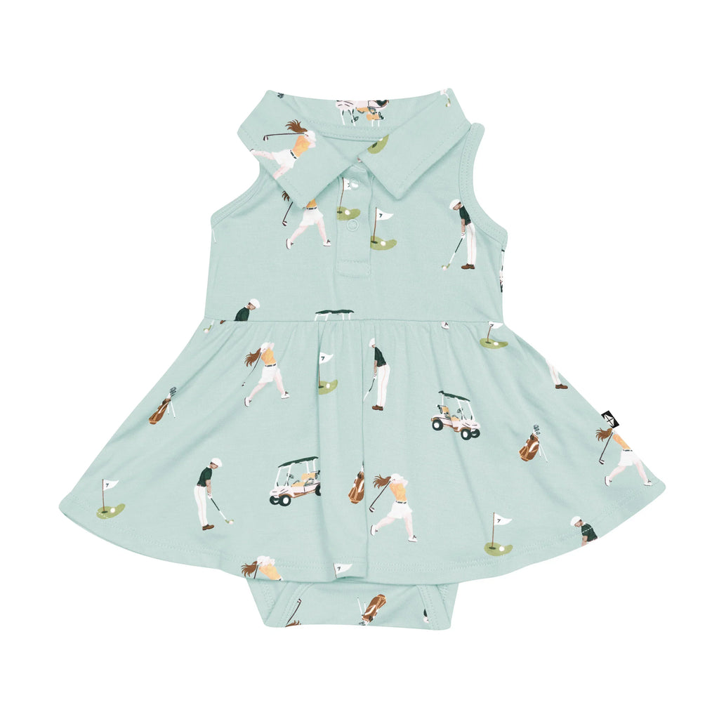 Polo Bodysuit Dress in Golf