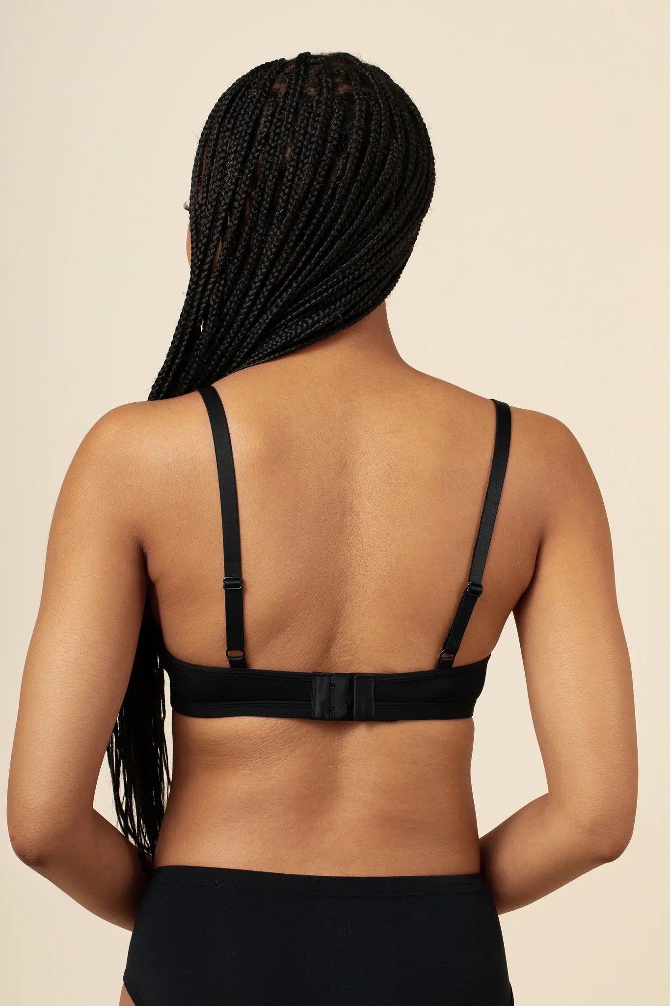 Women's V-Neck Bra in Midnight Secondary image