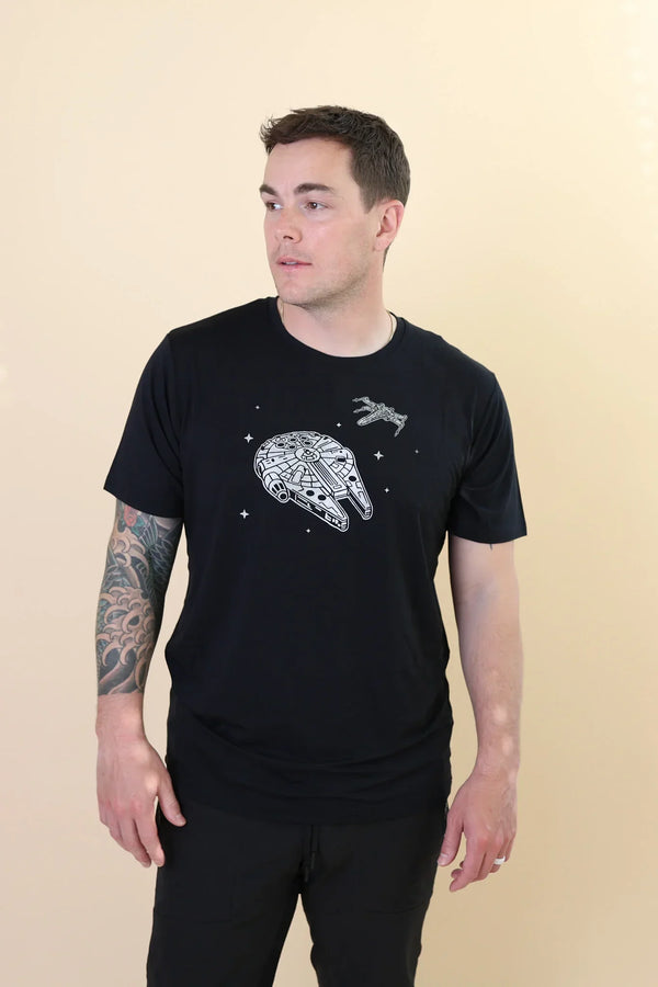 Men's Crew Neck Tee in Millennium Falcon™