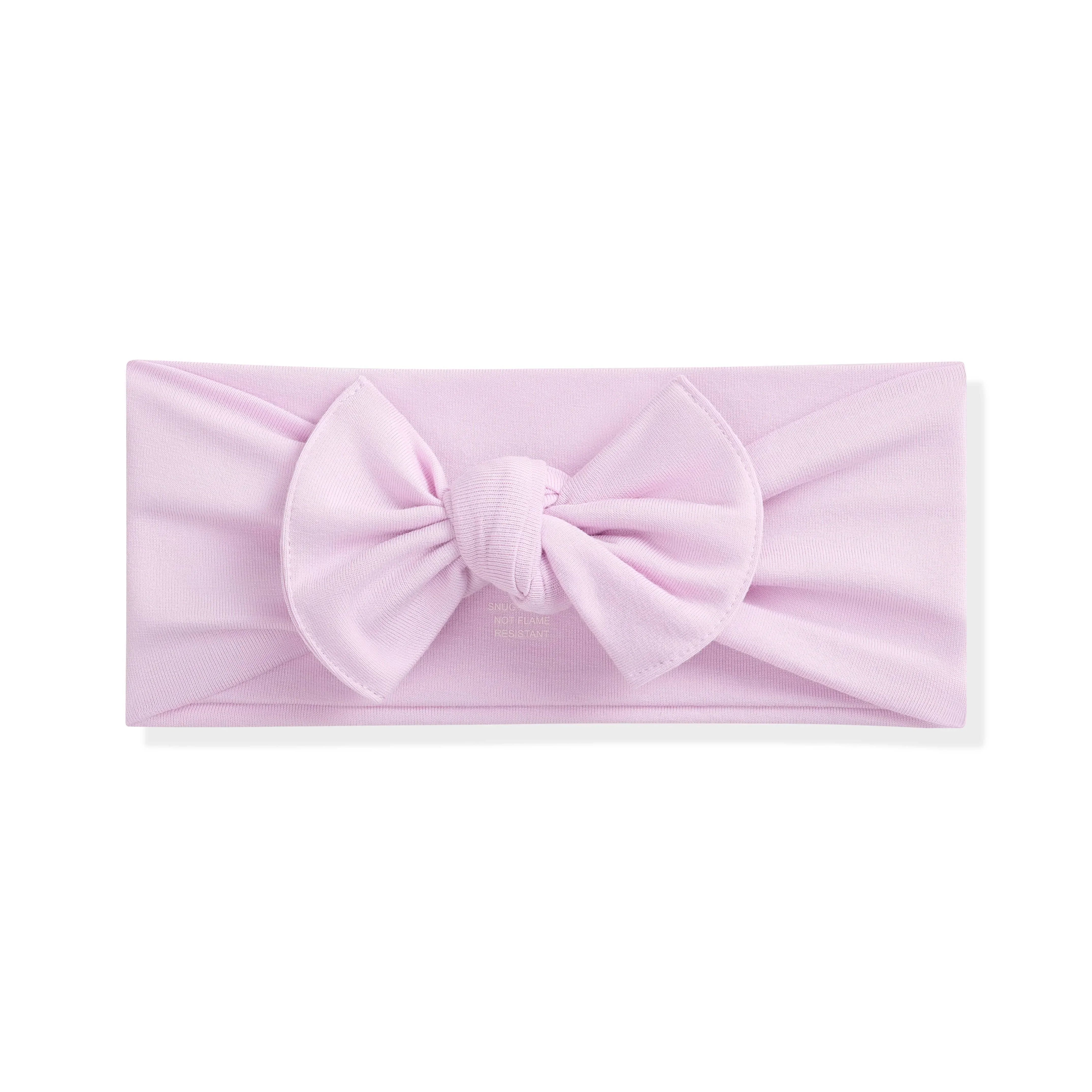Knotted Bow Headband in Thistle Secondary image