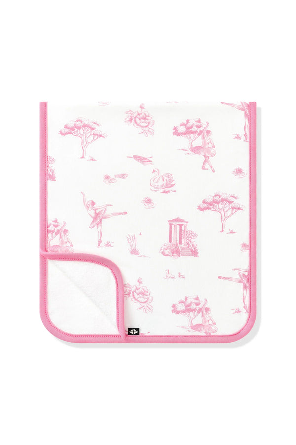 Burp Cloth in Toile Ballet