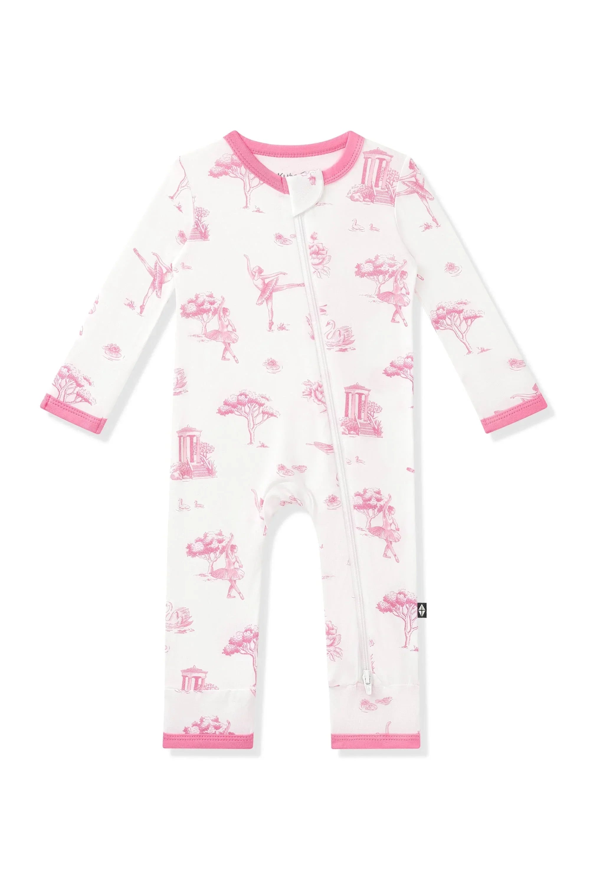 Zippered Romper in Toile Ballet Secondary image