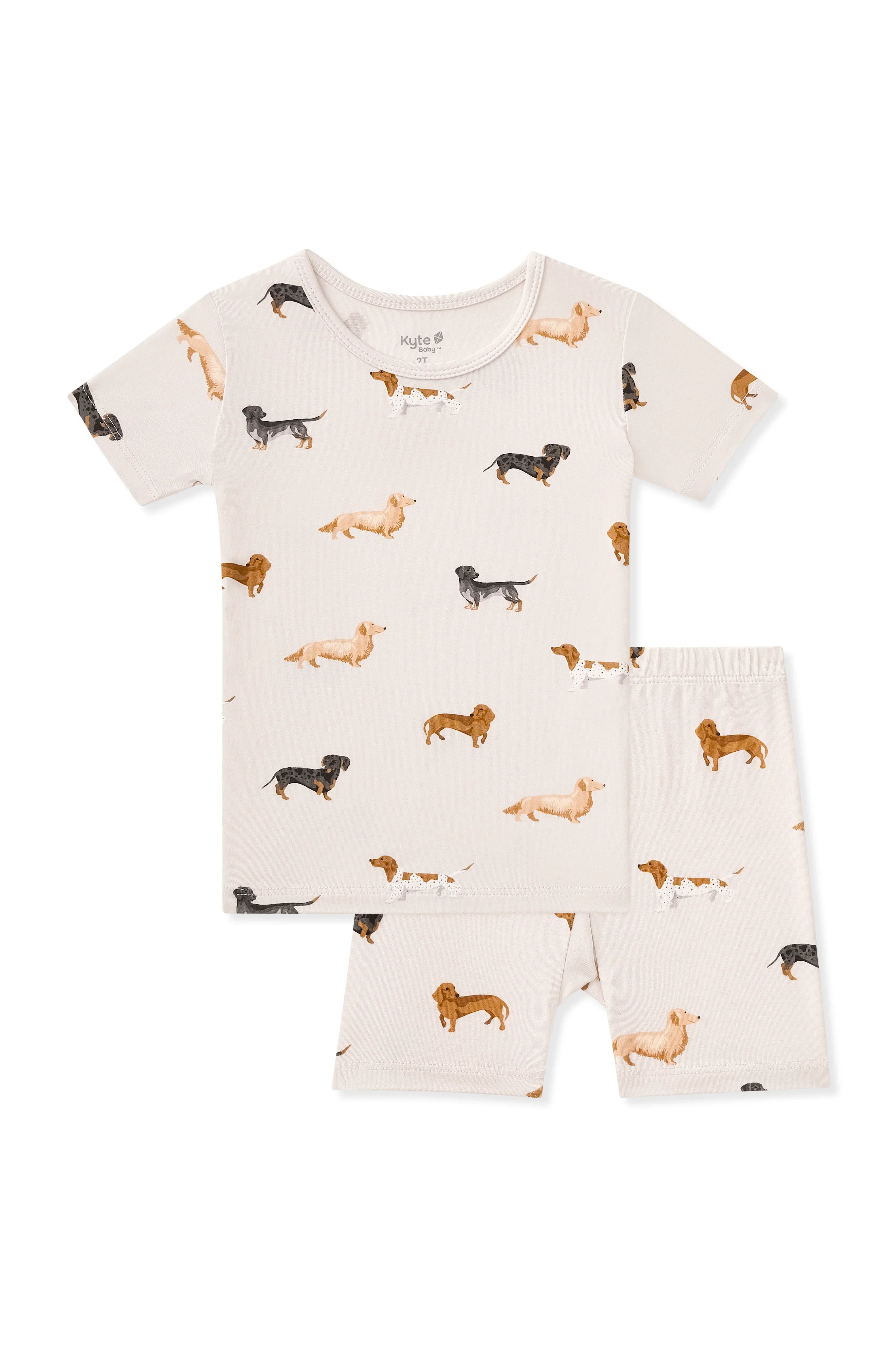 Short Sleeve Pajamas in Dachshund Secondary image