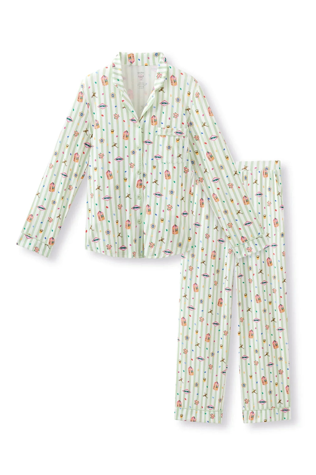 Long-Sleeved Women's Pajama Set in Honeydukes