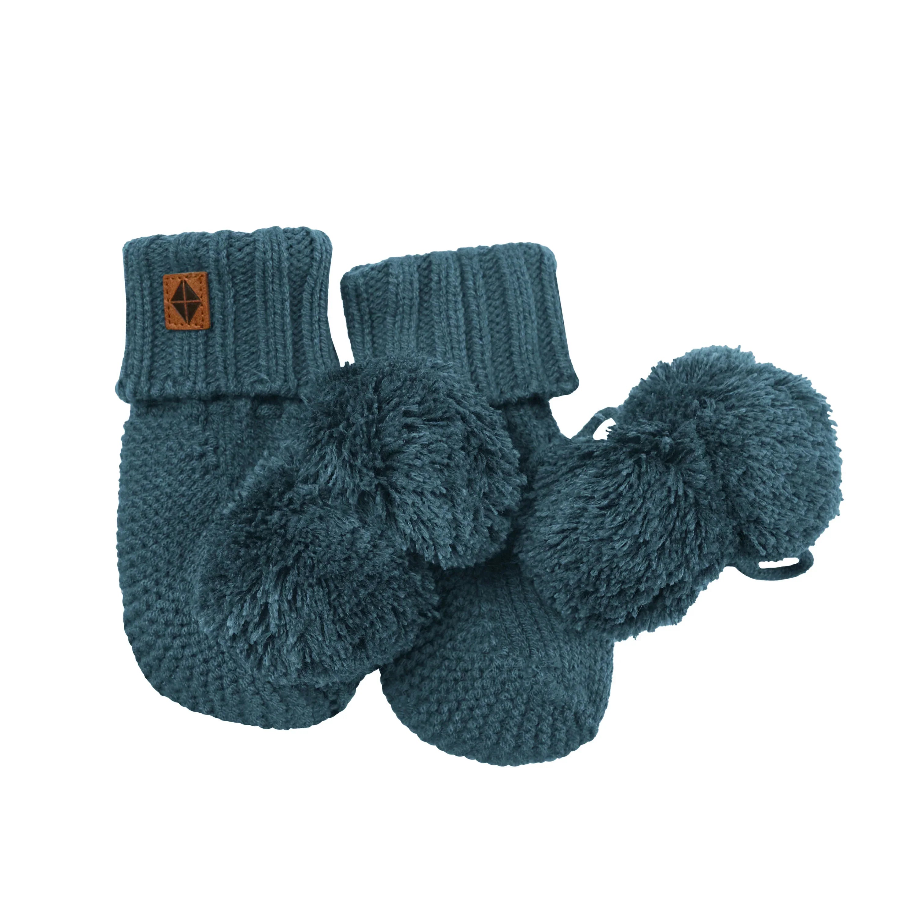 Knit Booties in Atlantic Secondary image