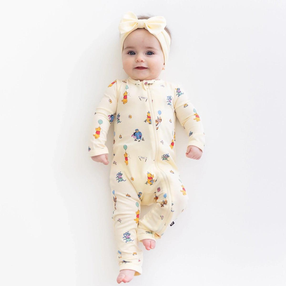 Zippered Romper in Winnie the Pooh Celebration Main image