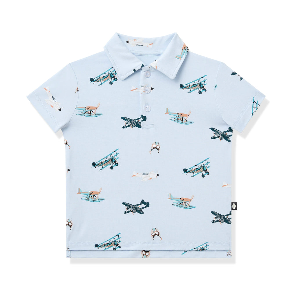 Toddler Short Sleeve Polo in Take Off