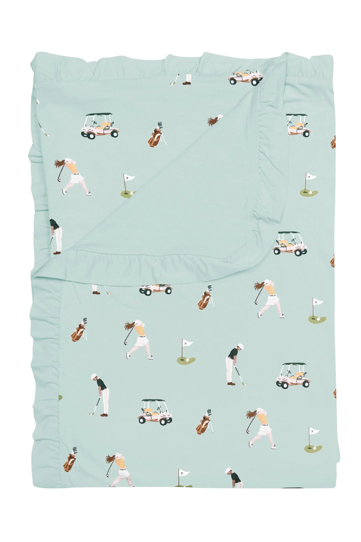 Ruffle Toddler Blanket in Golf 0.5 Main image