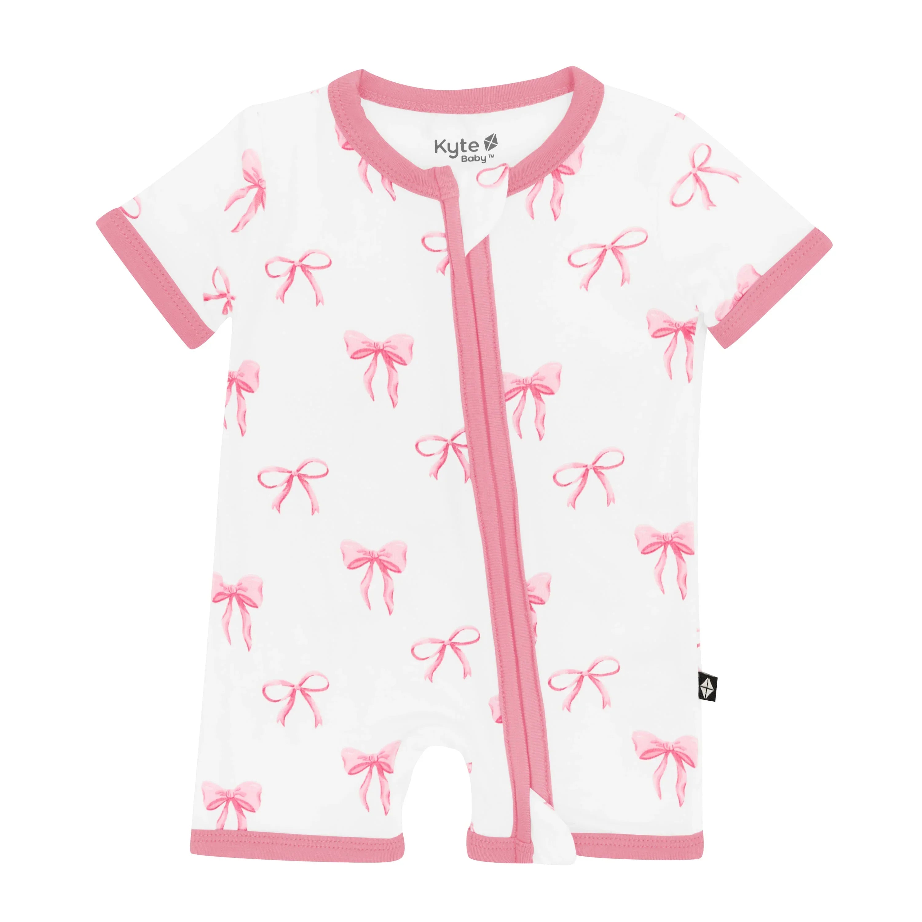 Zippered Shortall Romper in Bow Secondary image