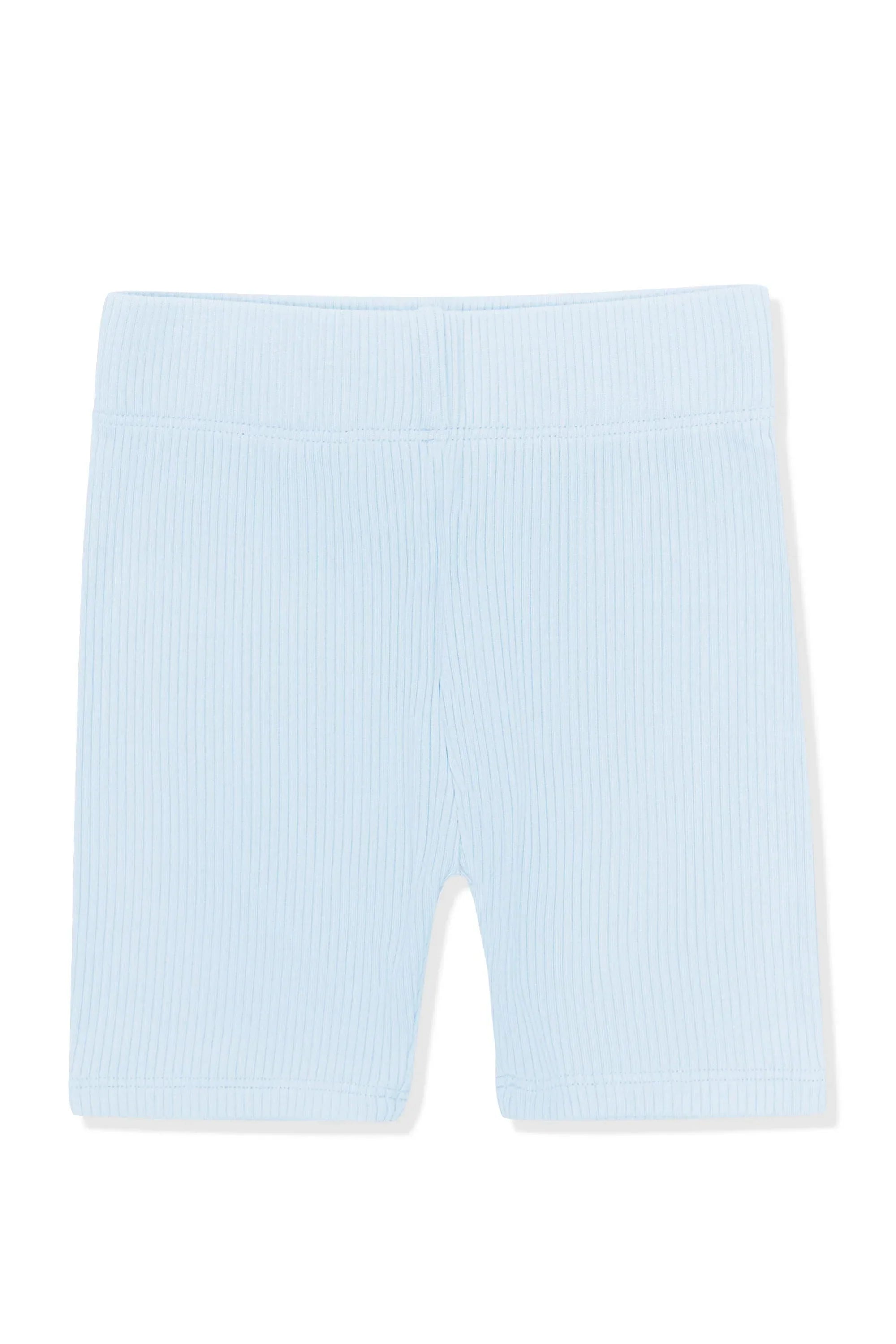 Ribbed Toddler Biker Shorts in Breeze Secondary image