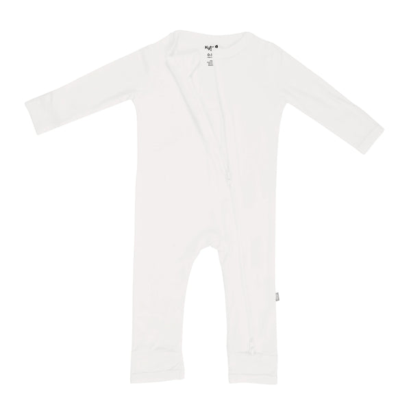 Zippered Romper in Cloud