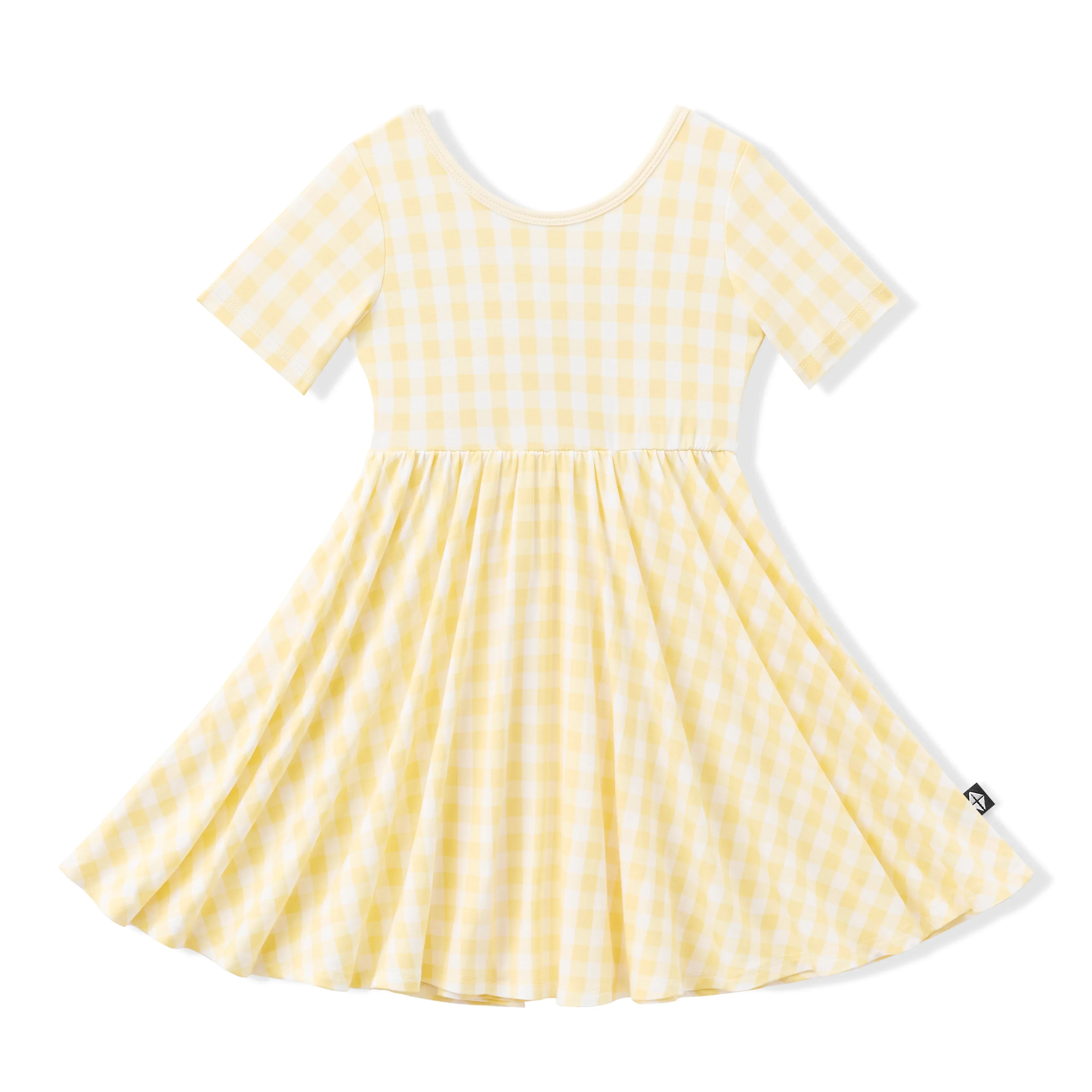 Twirl Dress in Gingham Chamomile Secondary image