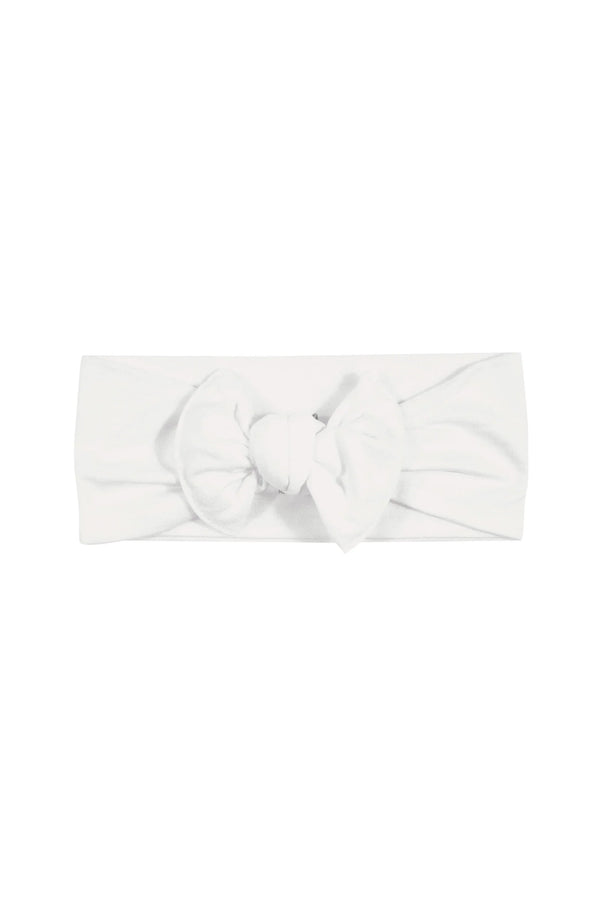 Knotted Bow Headband in Cloud
