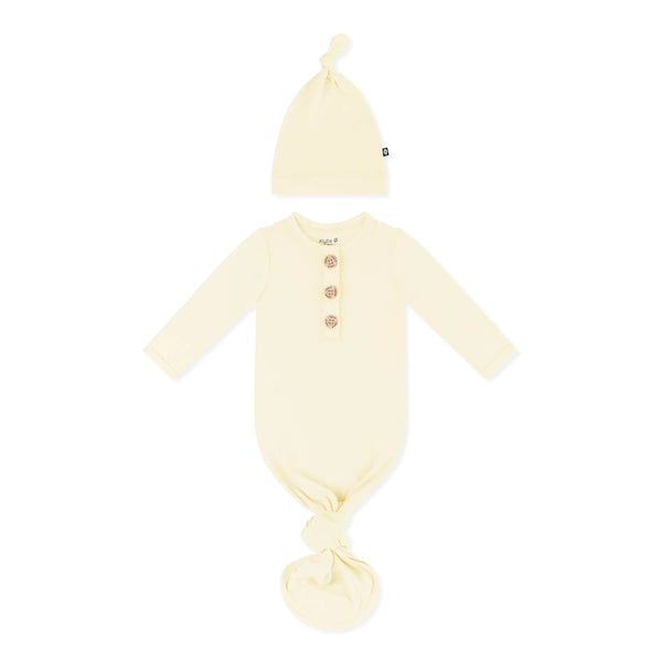 Knotted Gown with Hat Set in Chamomile
