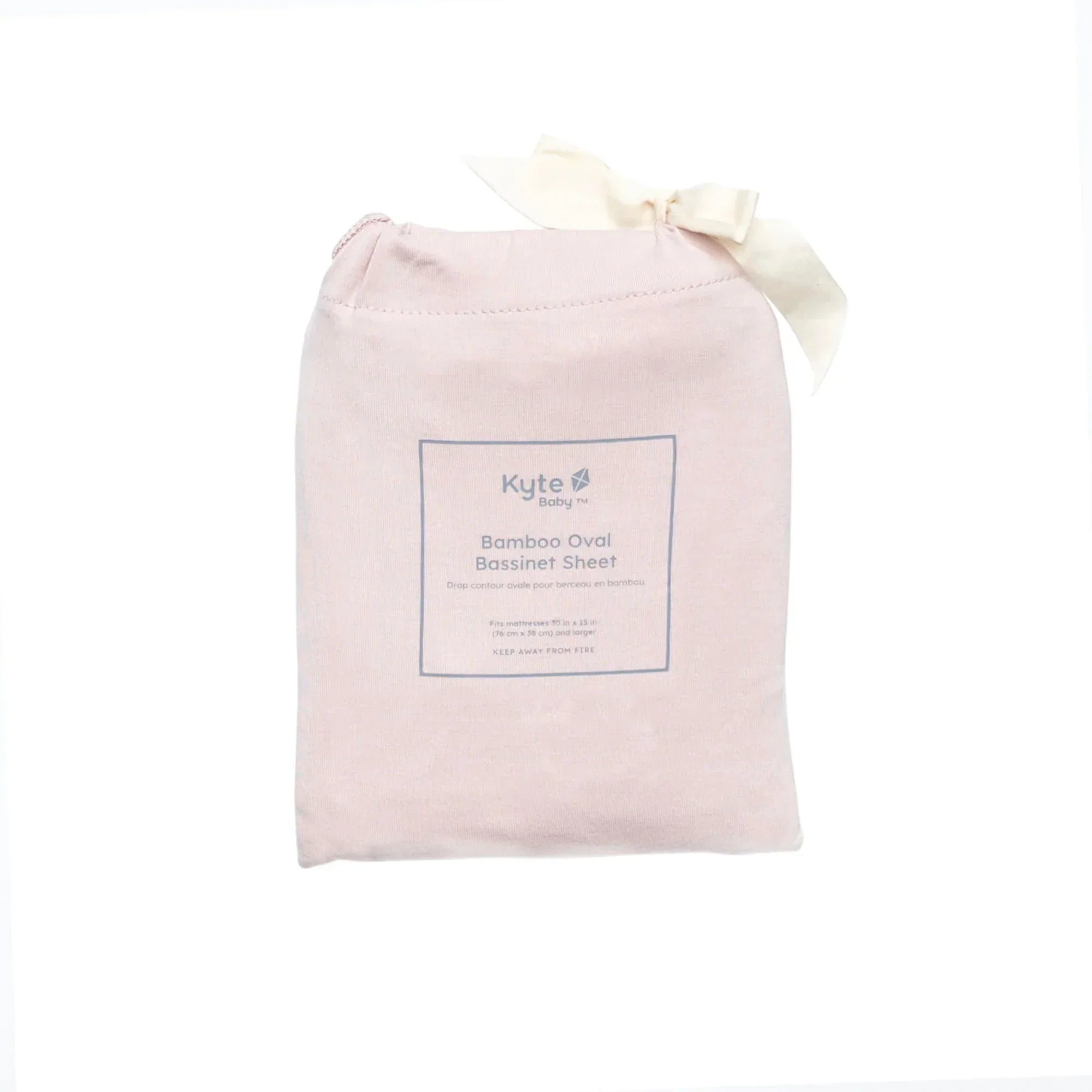 Oval Bassinet Sheet in Blush Secondary image