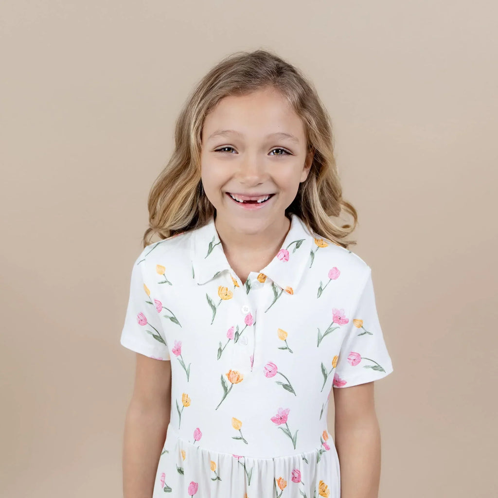 Polo Dress in Tulip