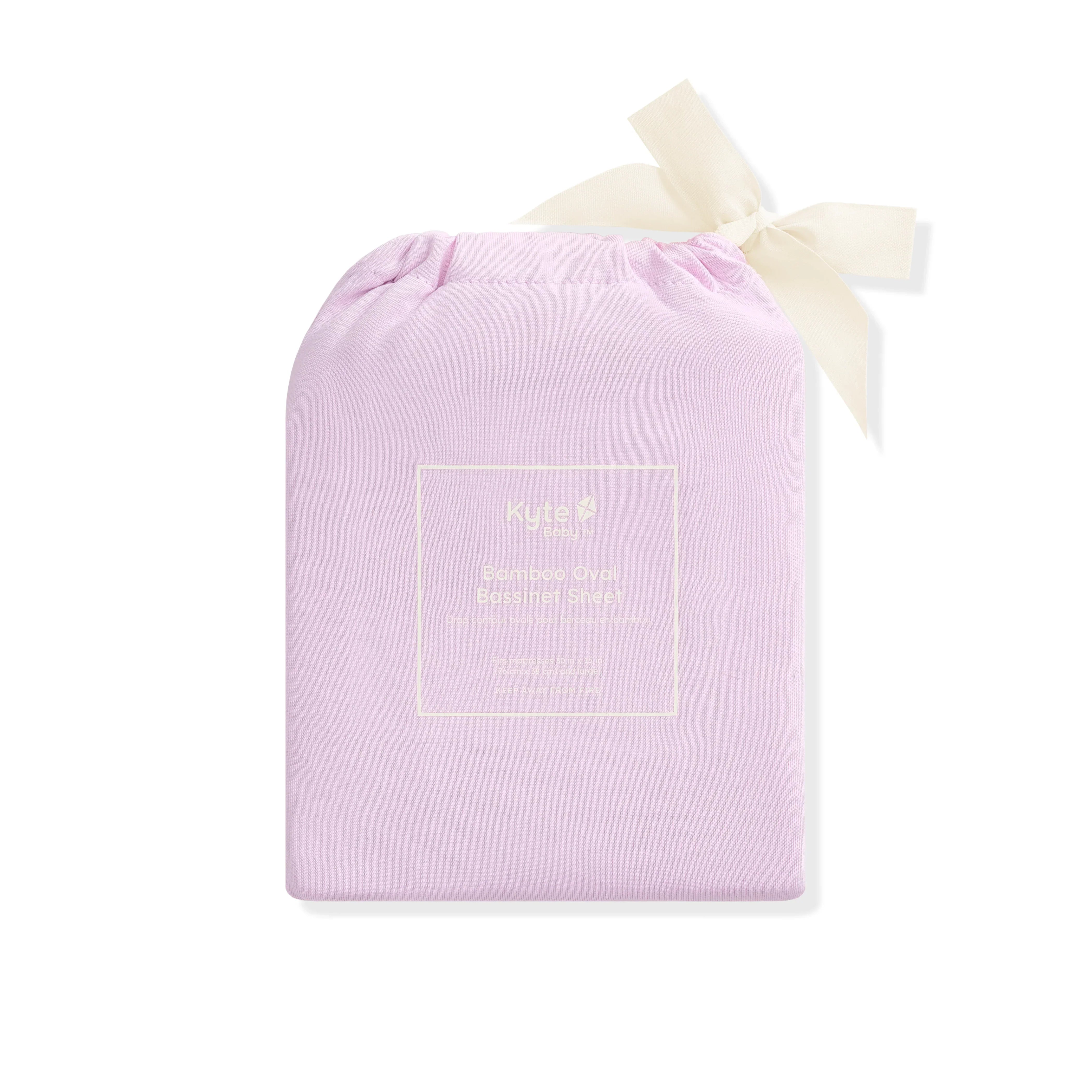Oval Bassinet Sheet in Thistle Secondary image