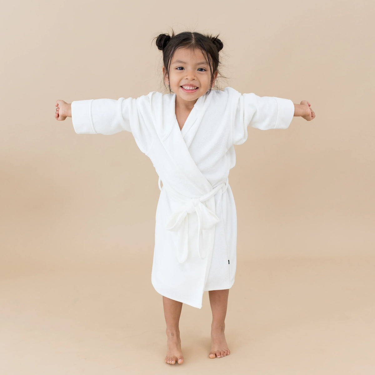 Hooded Bath Robe in Cloud Main image