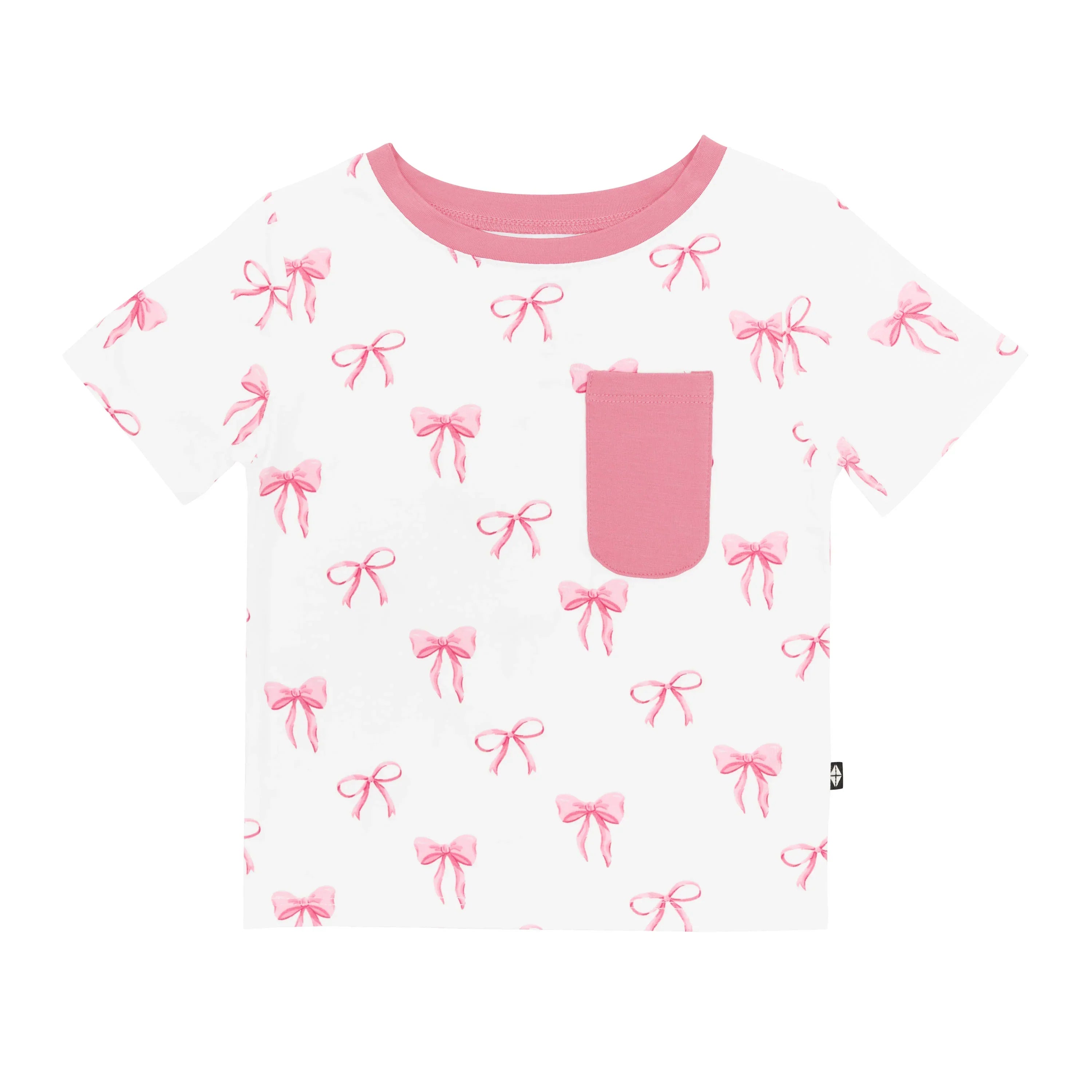 Toddler Crew Neck Tee in Bow Secondary image
