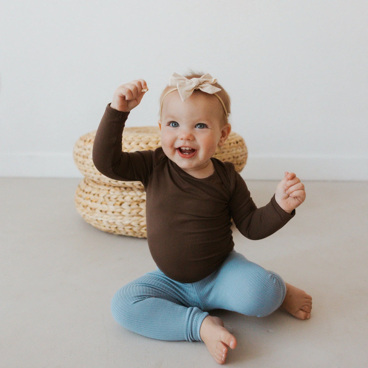 Ribbed Leggings in Slate Main image