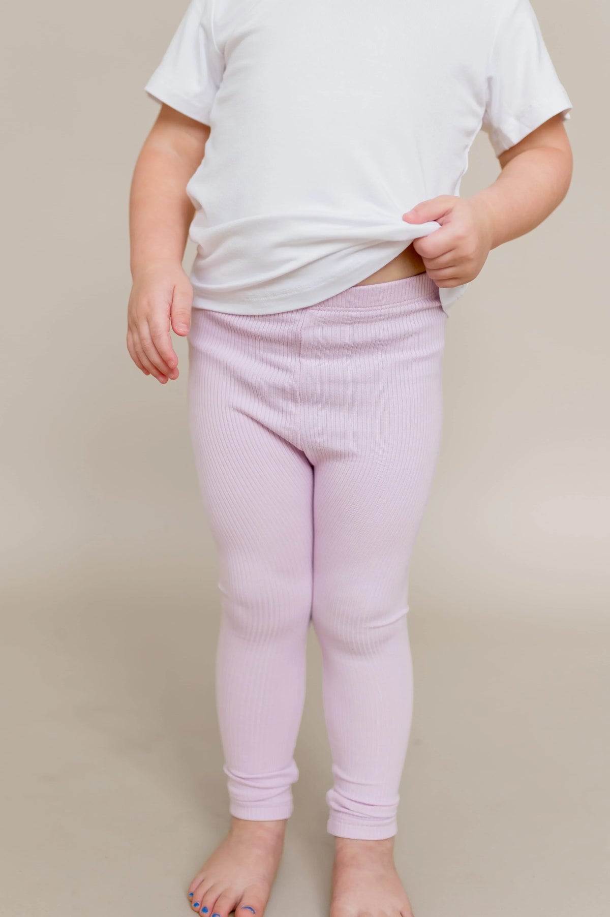 Ribbed Leggings in Thistle Main image