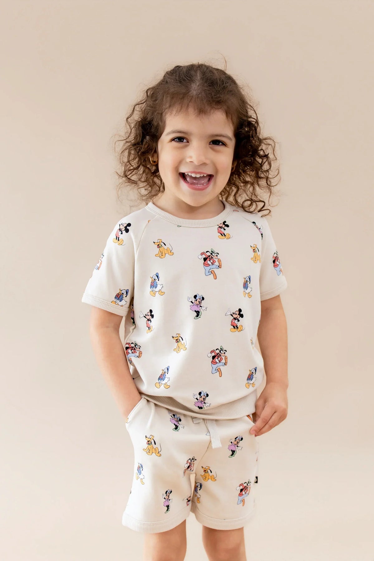 Short Sleeve Jogger Set in Mickey Mouse and Friends Main image