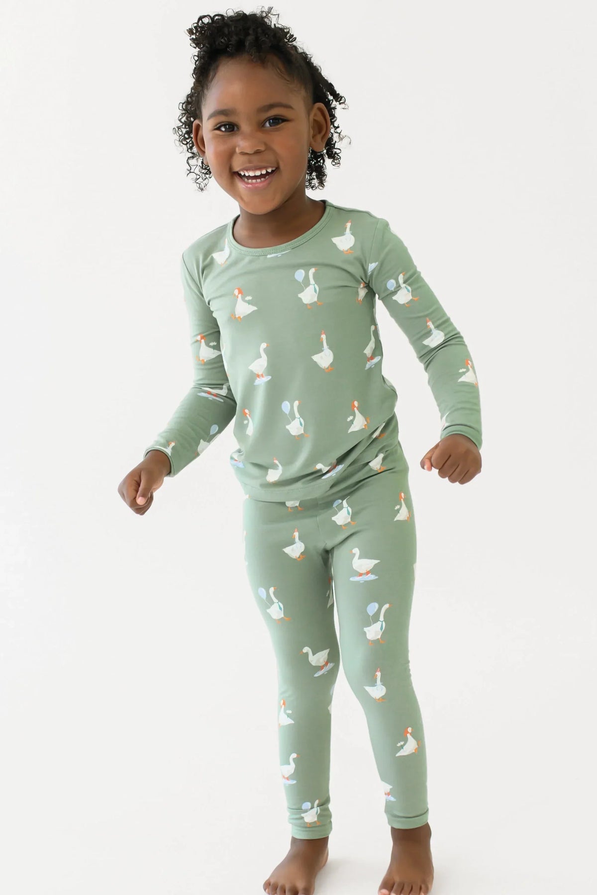 Long Sleeve Pajamas in Silly Goose Main image
